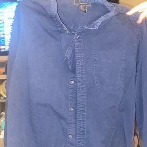Dark blue button up